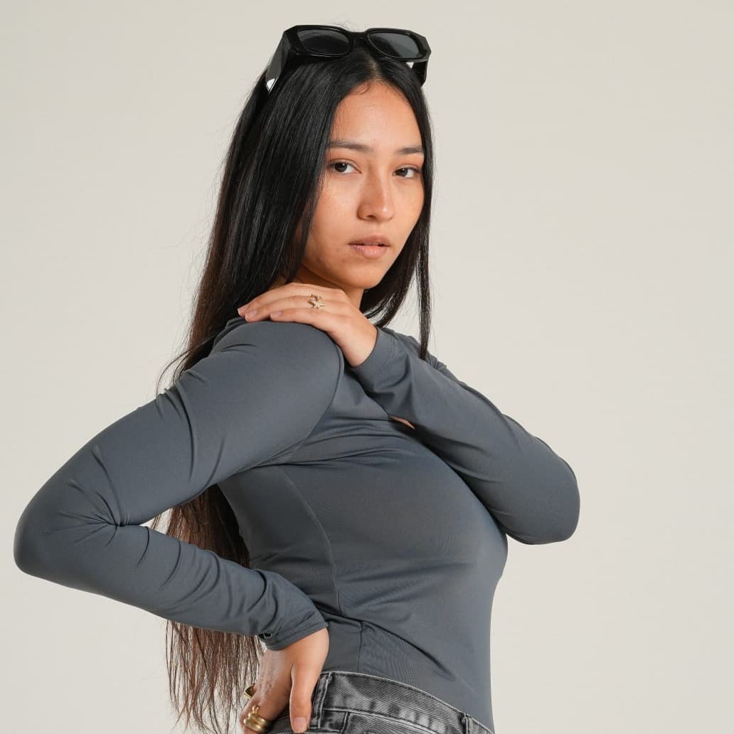 Top Microfibra Lila